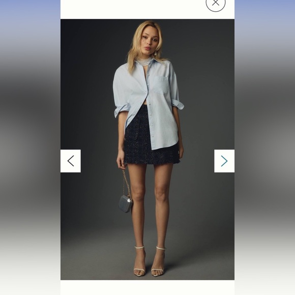 Maeve Button down oversized shirt! NWT! - Picture 5 of 6